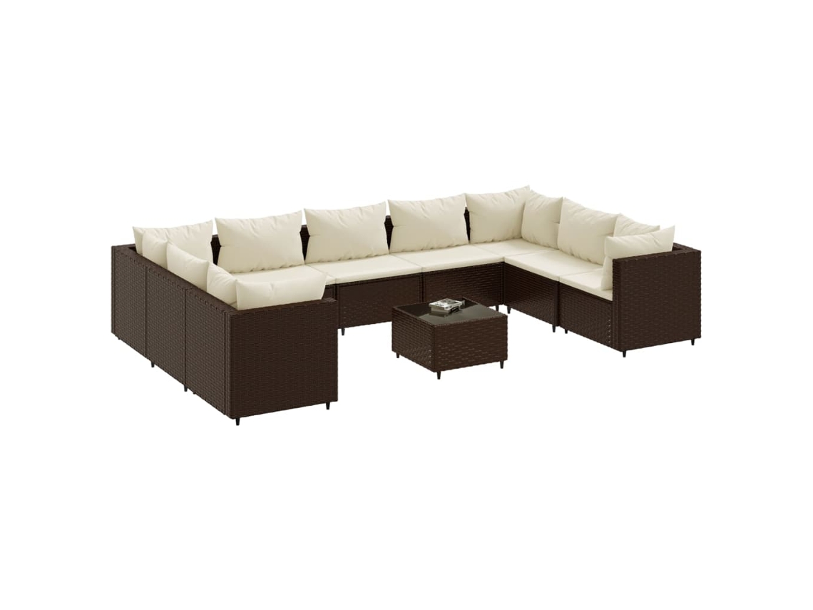 Garden Lounge Set, Garden Lounge Sets Vidaxl Marrom Rattan / Vime (n/a)