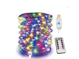Cordão de Luzes Led Usb com Controle Remoto e 8 Modos. MDUG (20.000 Leds Coloridos)