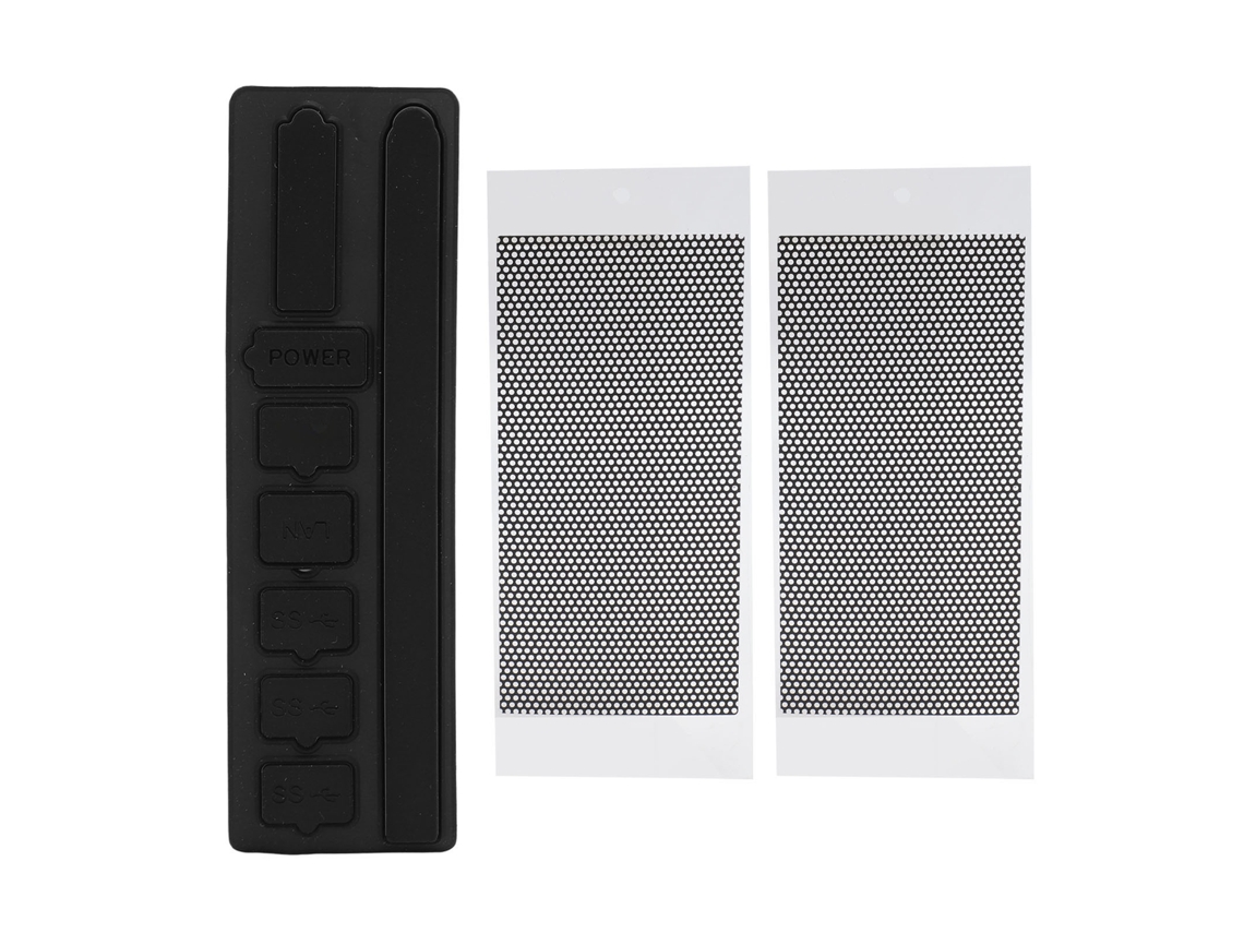 Kit de Filtro de Plugue Contra Poeira Xbox Series X Silicone Protetor Contra Poeira e Contaminação Tudo em Chinês EOOCOO