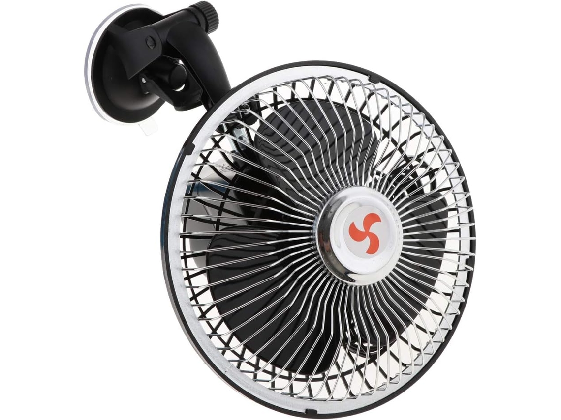 Ventilador Elétrico Com Ventosa Para Brisas De Carros E Caminhões, 6 Polegadas, 24v