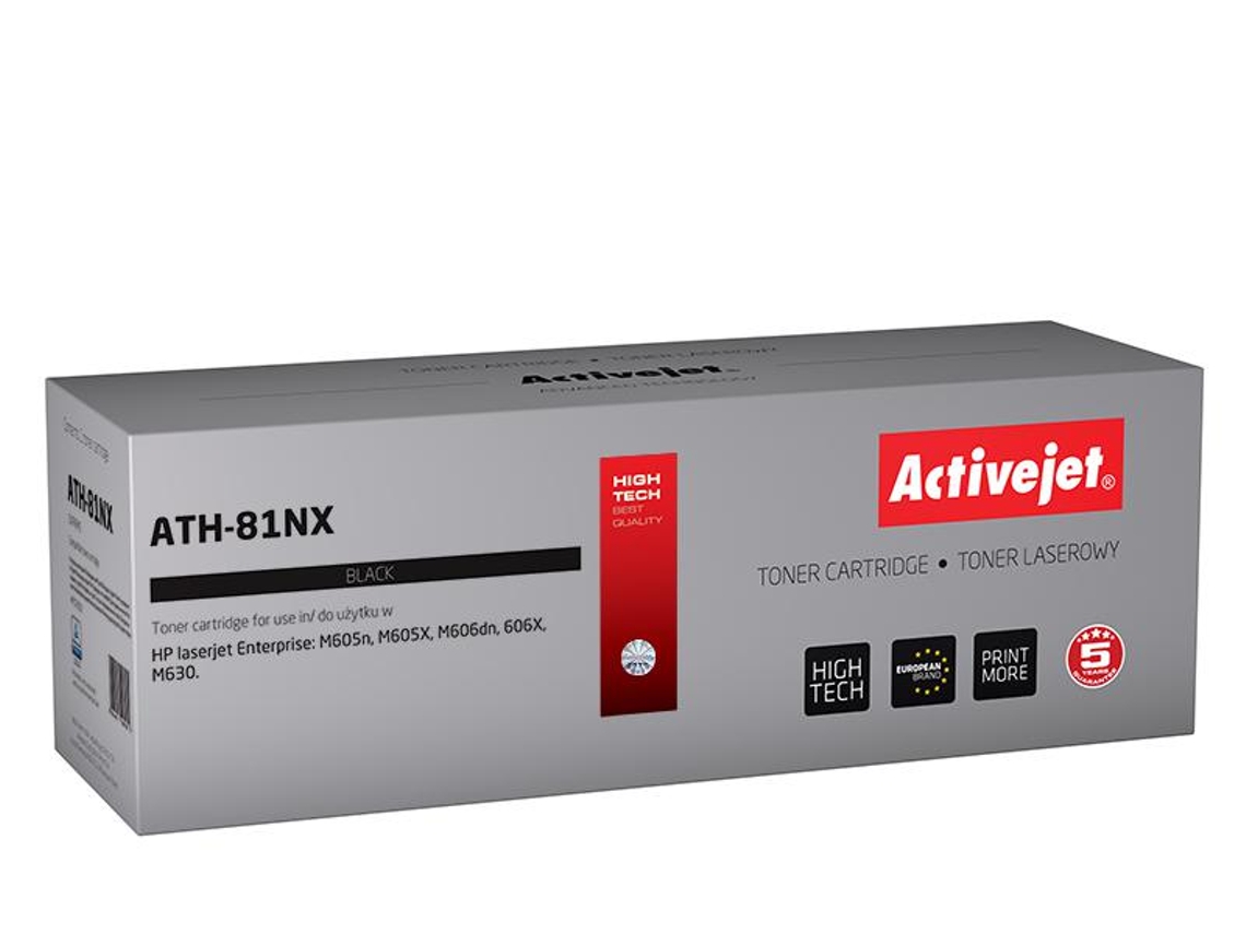 Activejet Ath-81Nx Toner 1 Unidades Compatível Preto