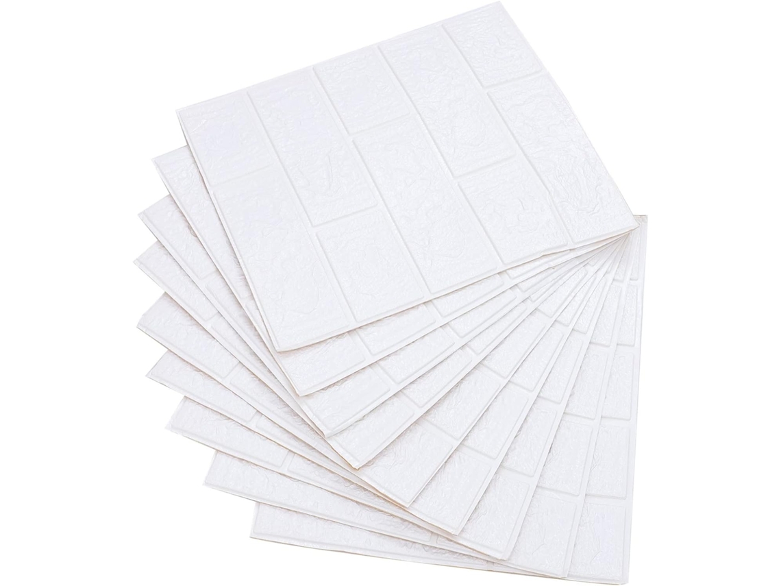 Conjunto De 10 Adesivos De Parede Com Efeito Tijolo, Em Xpe, Autoadesivos, Decorativos E À Prova D'água.