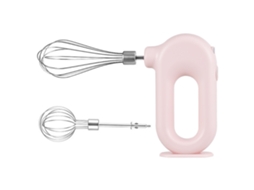 Batedeira Elétrica Sem Fio Doméstica Batedor de Ovos Portátil Usb Recarregável Rosa