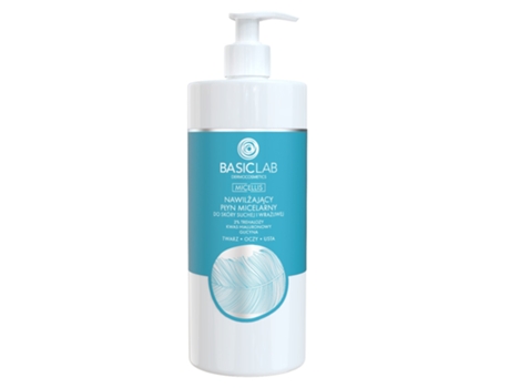 500ml Hydrating Micellar Water Trehalose, Hyaluronic Acid Glycine For Dry Sensitive Skin Basiclab