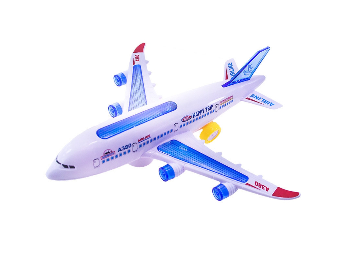 Aviãozinho De Brinquedo Infantil Com Luzes Led E Música, Modelo De Avião Elétrico Para Montar.