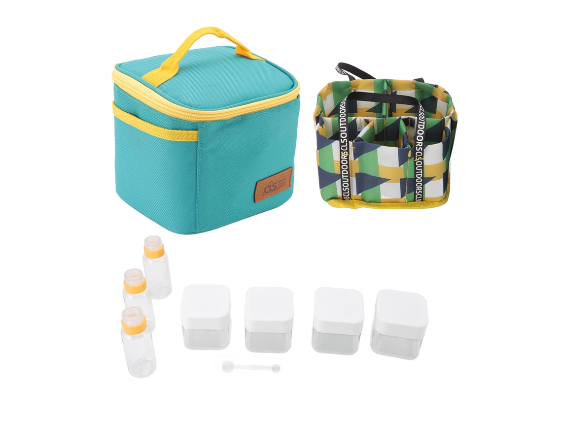 Caixas de Tempero LAXISCREED 7pcs para Churrasco Verde