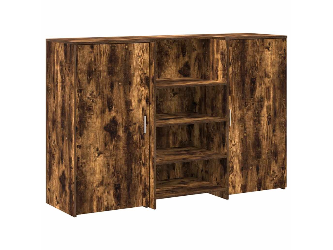 Balcão de recepção VIDAXL Marrom Madeira processada (155 x 50 x 103.5 cm)