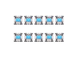 10 Unidades / Conjunto Interruptor De Teclado Mecânico Azul 3 Pinos Para Interruptores Cherry Mx
