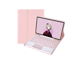 Capa Teclado CUICH para Samsung Galaxy Tab A9Plus 11 Polegadas com Teclado Touch Bluetooth (Rosa) 
