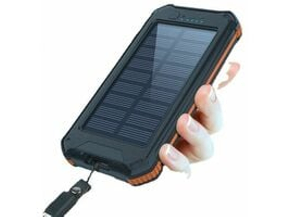 1 Lanterna Exterior Laranja De 10000mah*