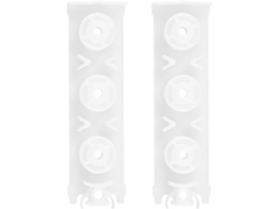 Nuobesty Conjunto De 2-suportes Mola Plástico Branco Para Janelas, Compatíveis Com Trilhos E Suportes, Prolonga A Vida