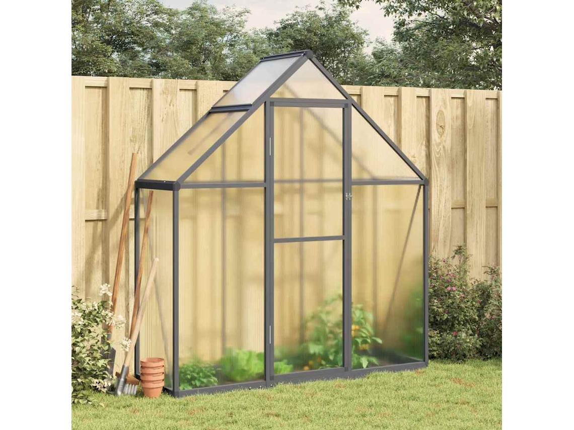 Vidaxl Estufa Com Estrutura De Base 169x58x195 Cm Alumínio Antracite