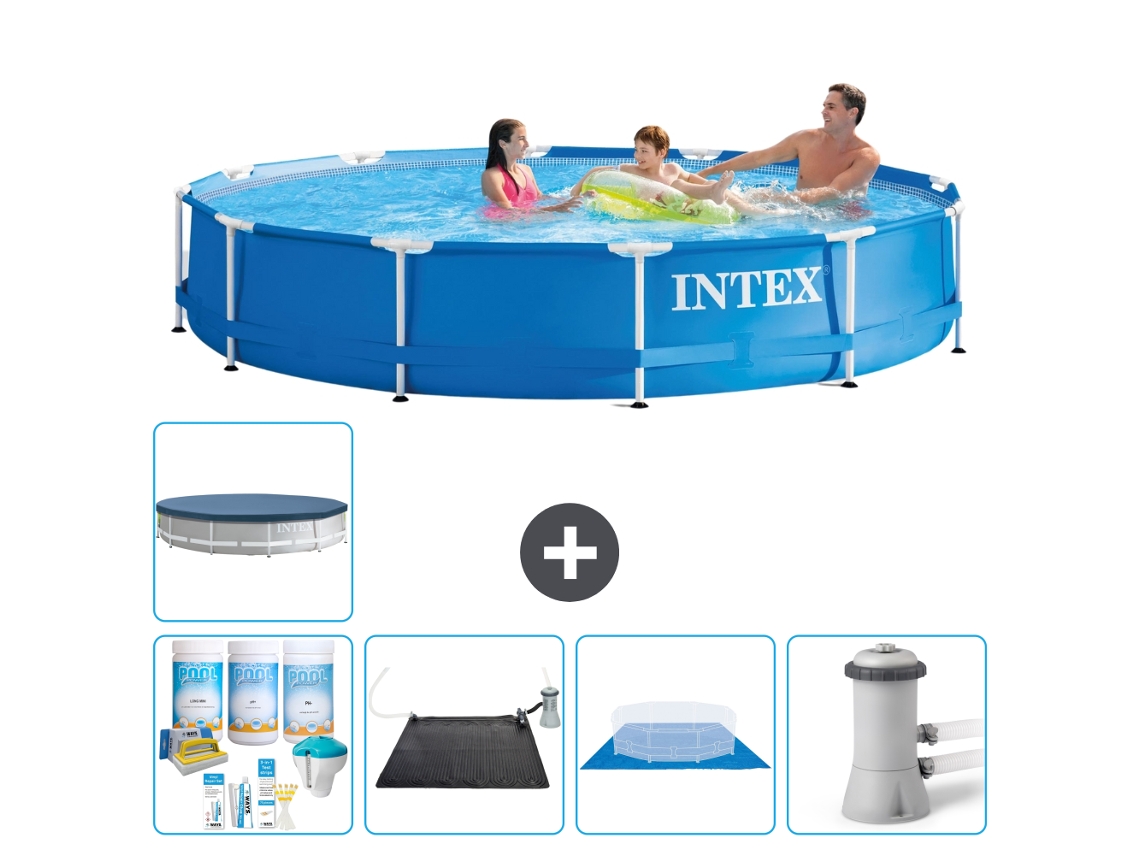 Intex Piscina Com Estrutura Redonda - 366x76 Cm - 6-peças S20430