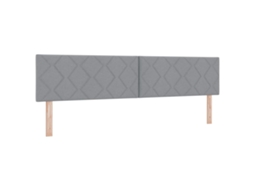 Cabeceira | Painel De Cama Cinzento-claro 200 Cm Tecido