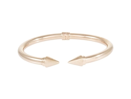 Pulseira Jonc Bronze Ceramic Mix Pontas Em Preto Pontas
