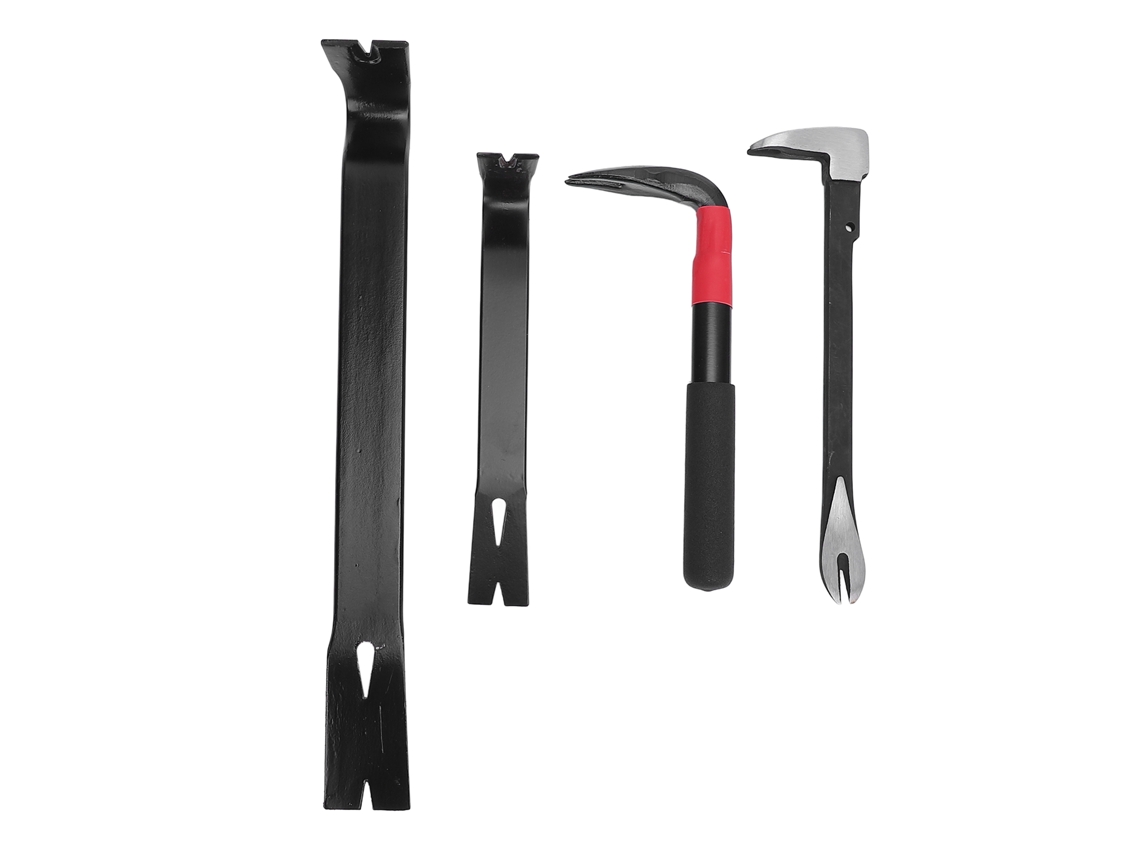Yuru conjunto de 4 Alicateiros de Prego Barra de Alavanca Plana Multifuncional Alta Dureza para Decoração Doméstica Carpintaria