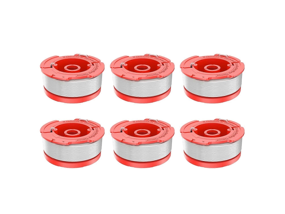 Kit com 10 Carretéis de Fio para Aparador de Grama AQUAFORGE, compatível com Black+decker Lst136 Tipo 1/2 90567077