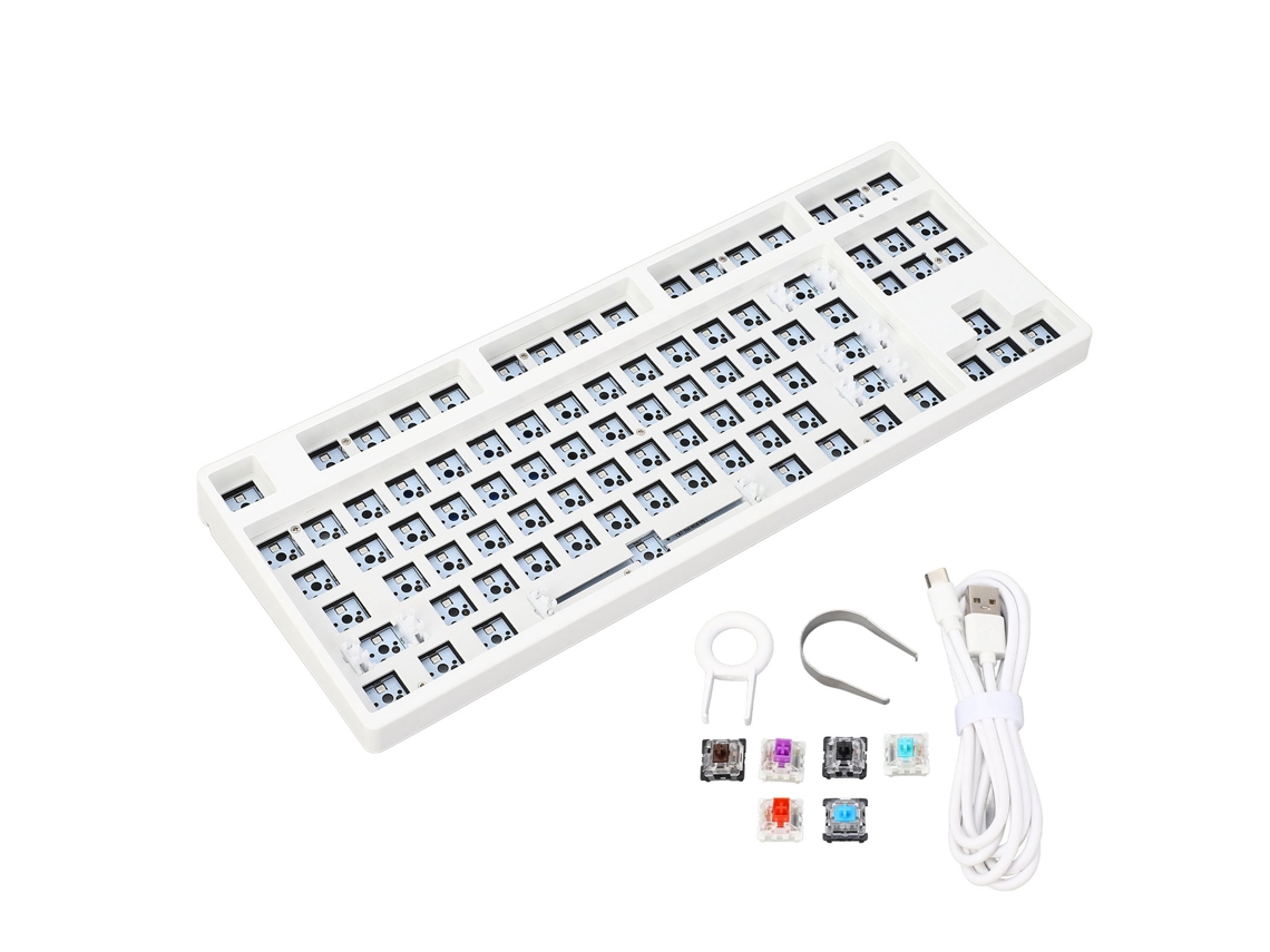 Kit Diy De Teclado Mecânico Com 87 Teclas Hotswap
