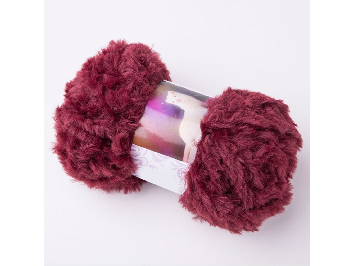 Fio De Chenille Grosso, Macio E Agradável À Pele, Fio De Tricô Volumoso E Fofo Para Crochê, Feltro Roxo E Vermelho Aquaforge