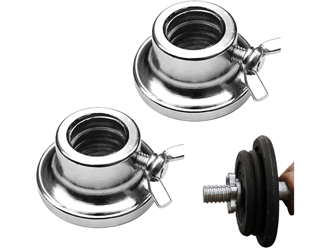 Presilhas Para Halteres E Barras, 1 Par De Travas Antiderrapantes Para Halteres, Presilha De Ferro Fundido