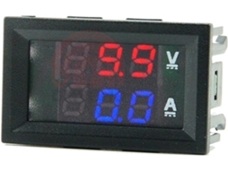 Conjunto De 5 Mini Voltímetros E Amperímetros Digitais 0,28" Com 3