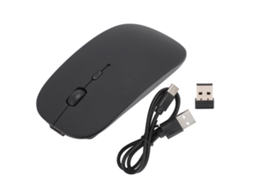 Ratão Bluetooth 2,4 GHz recarregável, silencioso, ergonômico, DPI ajustável | S/MARCA