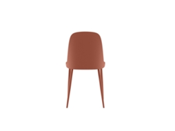 Conjunto De 4 Cadeiras Tamara Em Polipropileno Cor Ferrugem Com Estrutura Metálica Combinando - Design Moderno E Ergonômico Para Residências