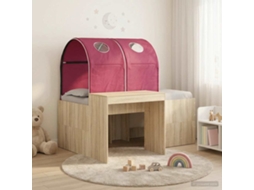 Vidaxl Cama Com Túnel 3 Unid. Carvalho Sonoma E Vermelho