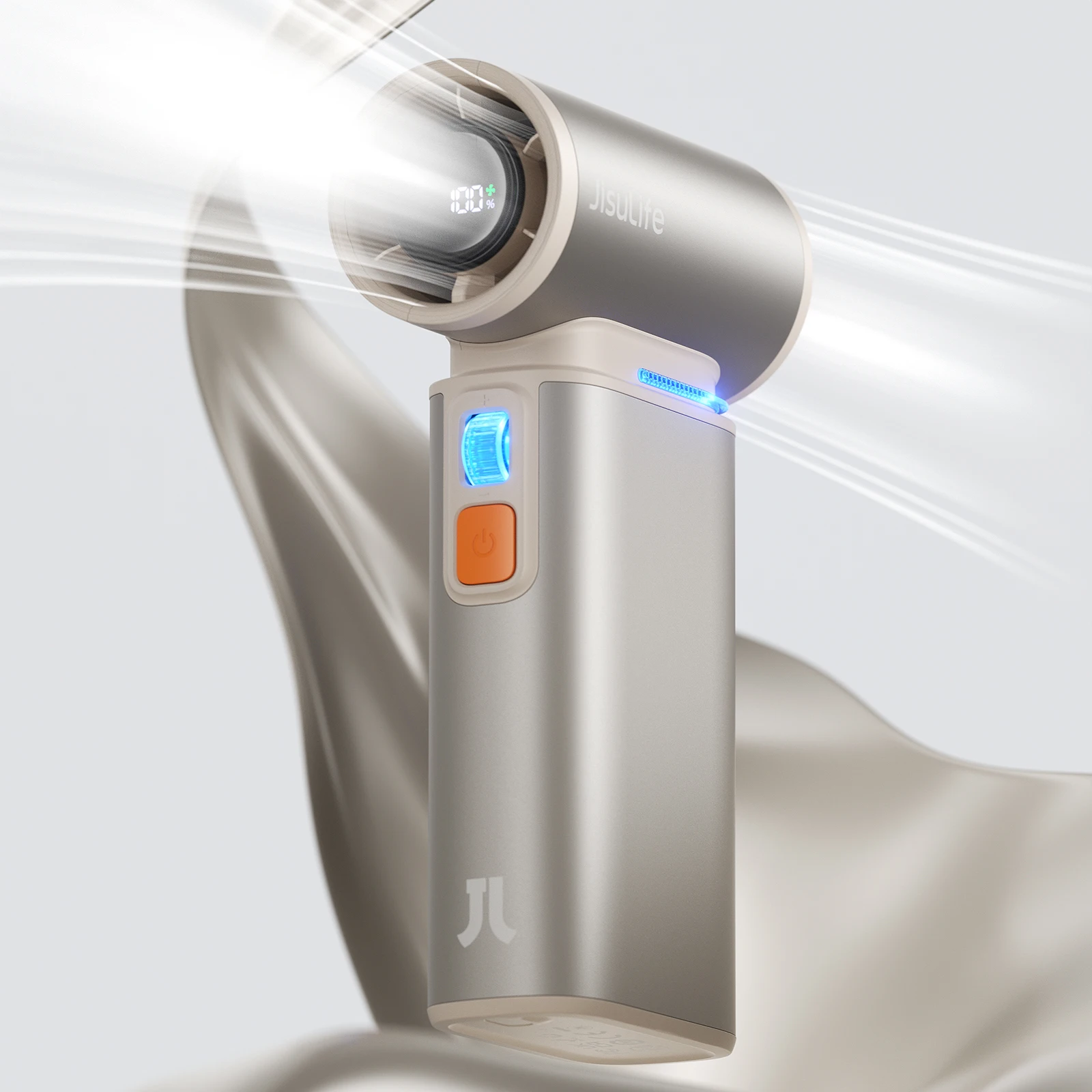 Ventilador Portátil de Turbina MDUG com 100 Velocidades Ajustáveis e Bateria de 9000 Mah