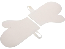 Feltro Branco Esfoliante Sauna Luvas, Conjunto de 2