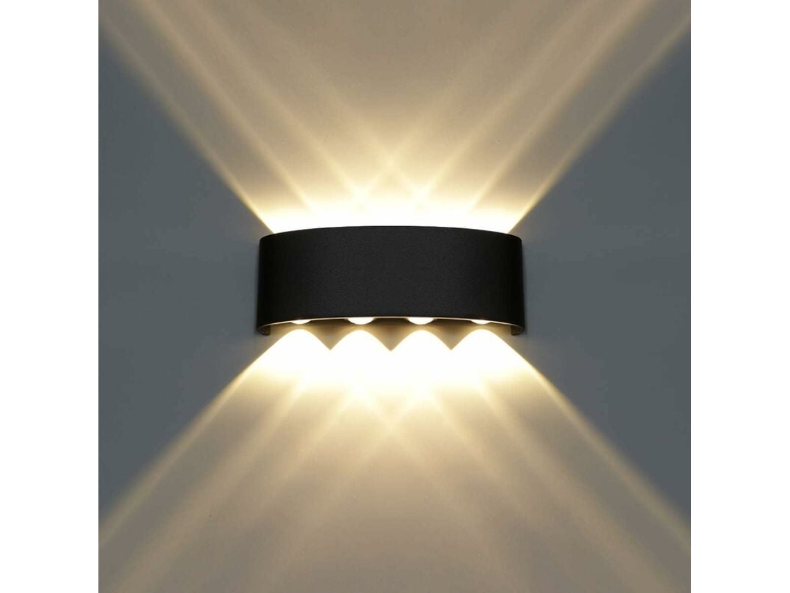 Luminária De Parede Moderna À Prova Dágua Para Ambientes Externos, Para Sala De Estar, Em Liga De Alumínio Fundido, Garante Durabilidade E Resistênci