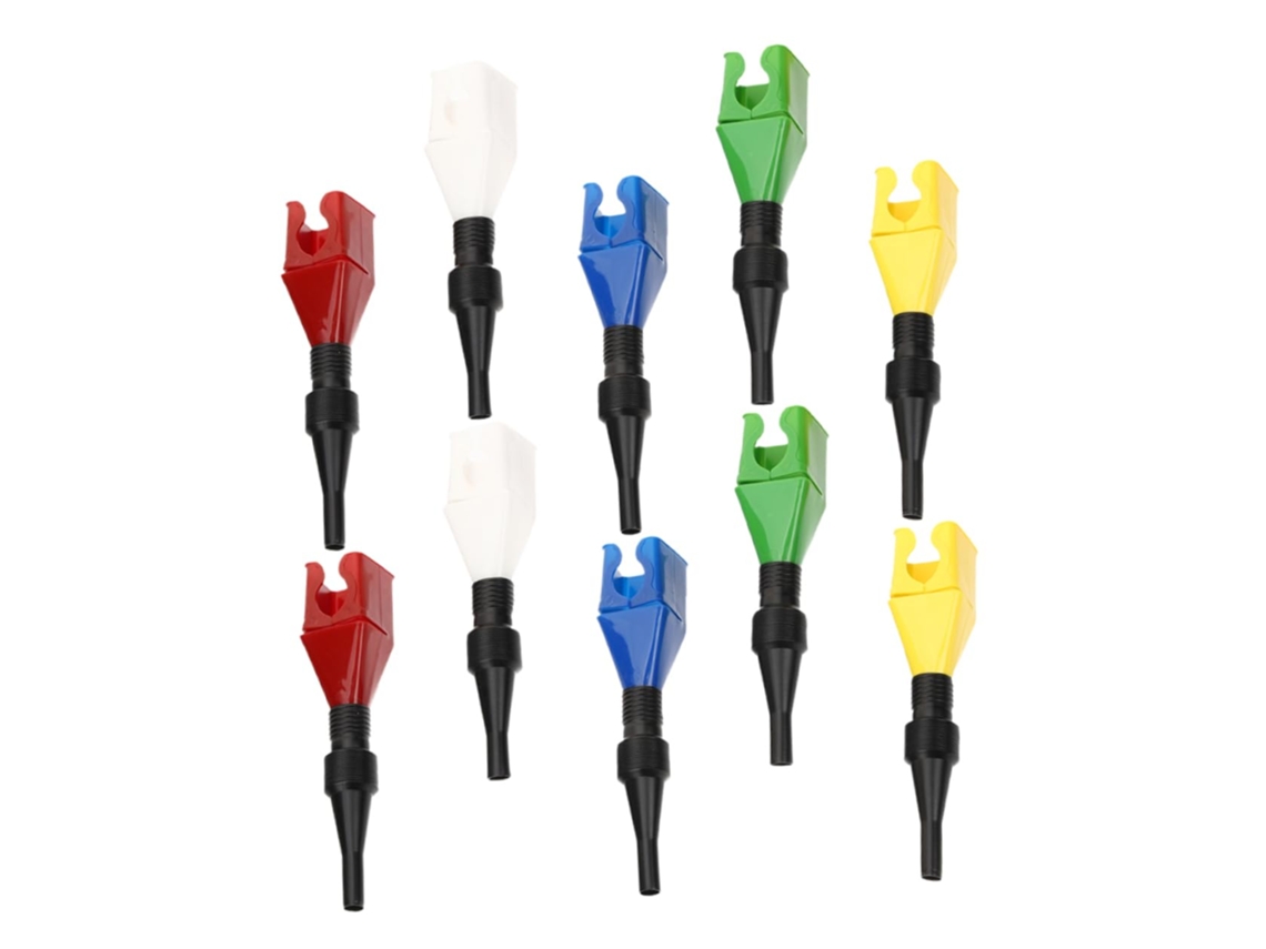 Conjunto De 10 Funis Quadrados Flexíveis Para Abastecimento De Combustível E Óleo, Com Bico Compacto.
