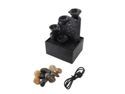 Fonte de Mesa com Luz Led Cascata Água | S/MARCA