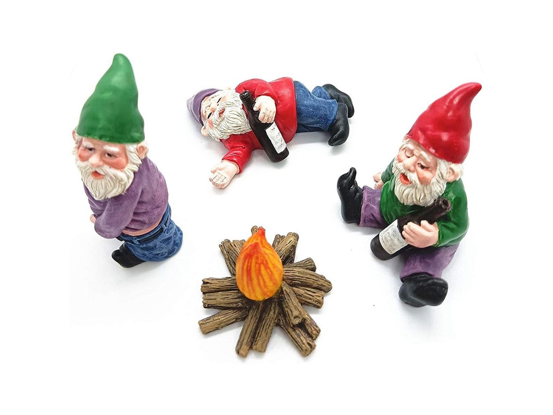 Ornamentos De Resina Miniatura Para Decoração De Jardim