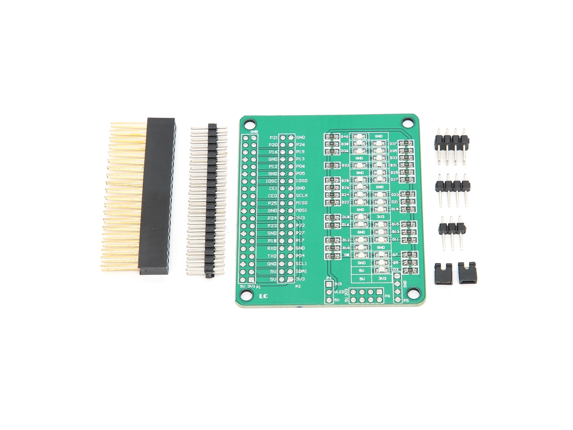 Placa Adaptadora Conversora Sensor Porta Io Led para Raspberry Pi 3.3v 5v