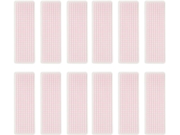 Quadrados de Washi Rosa, 40 Unidades, Plástico Padrão e Altamente Confiável, para Organização de Casa ou Escritório