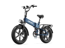 Bicicleta Elétrica Dobrável Motor 1500 W Bateria Removível 48 V 13 Ah Azul 20 Polegadas URLIFE