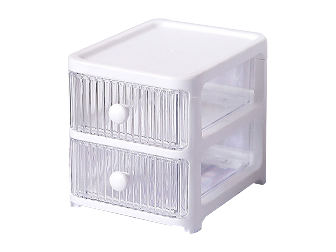 Caixa de Armazenamento com Gavetas para Mesa 2 Camadas S/MARCA