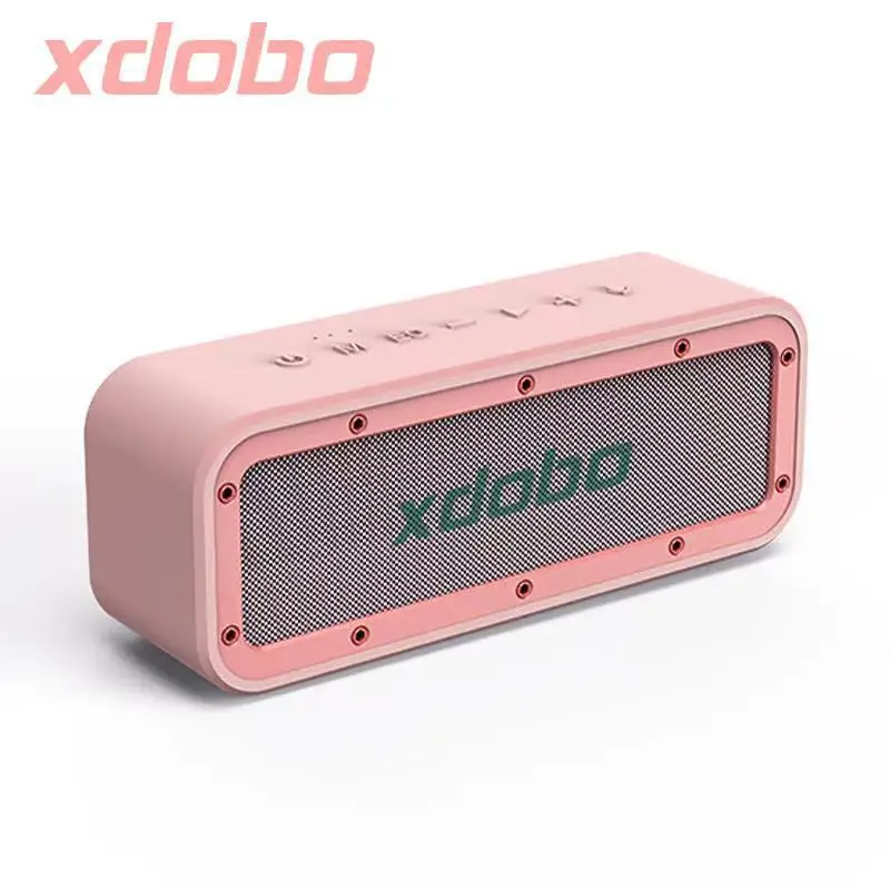 Caixa de Som Hifi de 50w com Bluetooth e À Prova D'água MDUG (rosa)