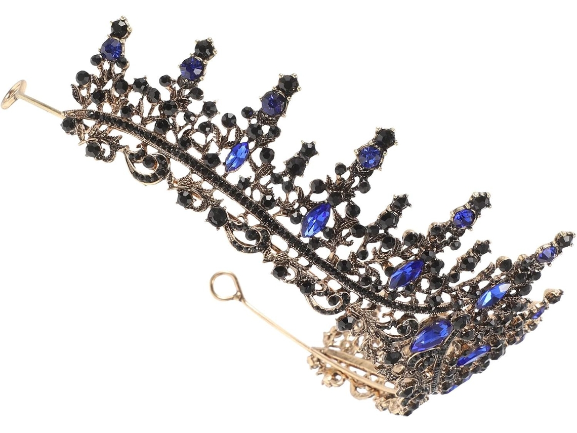 Coroa De Noiva Nuobesty Com Strass, Acessório De Cabelo Para Eventos Noturnos, Bailes De Formatura Ou Banquetes.