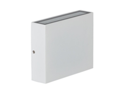 Aplique De Parede Exterior Led 6w Cct Iluminação Dupla Face Quadrada Luming Ii Branco