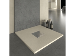 Base de Duche em Resina Slate Creme 70x90 Cm com grade RC