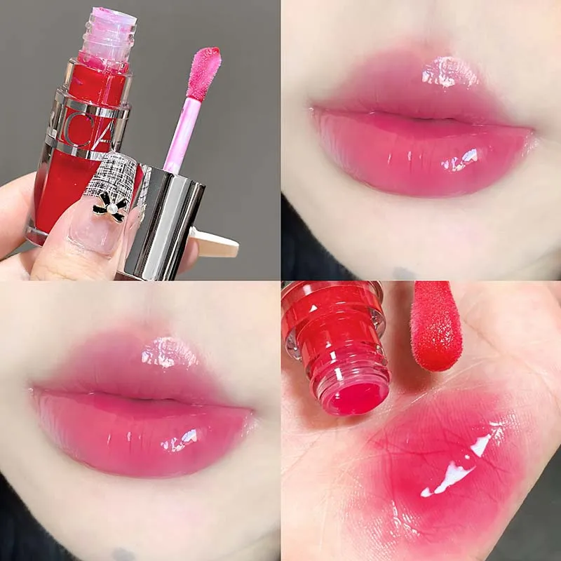 Gloss Labial Hidratante Rosa Pêssego, Com Brilho Sutil, Não Pegajoso E Com Efeito De Preenchimento.