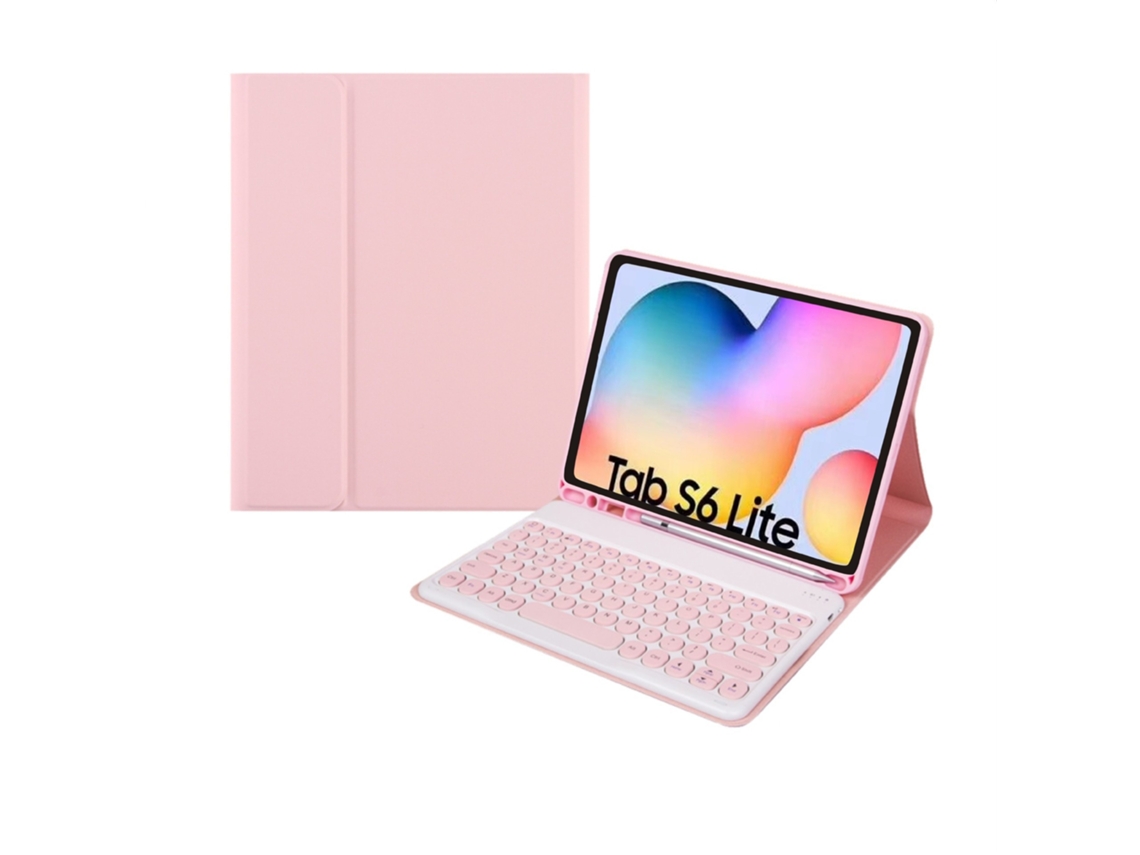 Lurelia Capa Com Teclado Bluetooth Para Samsung Tab S7fe 12.4 Pol., Layout Pt, Verde Escuro