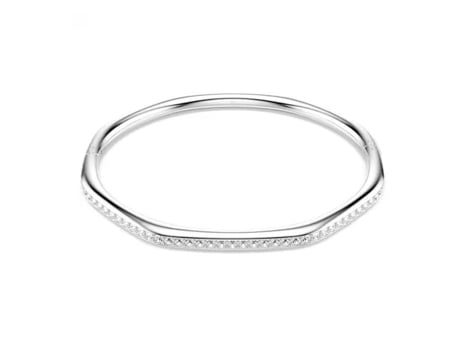 Jonc Swarovski Bracelete Jonc Swarovski Dextera M Cor Do Material Branco Branco