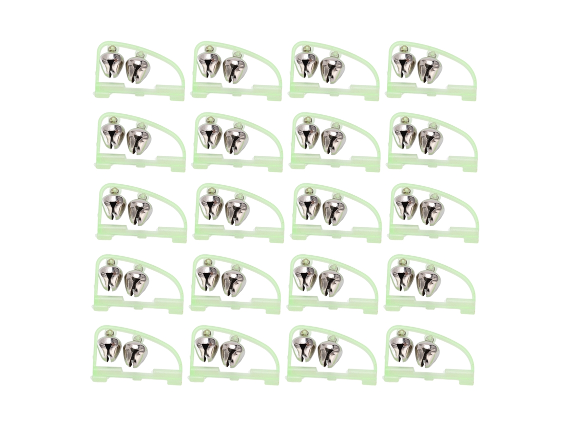 Alarme de Mordida Varinha Pesca 20pcs Campainha Dupla