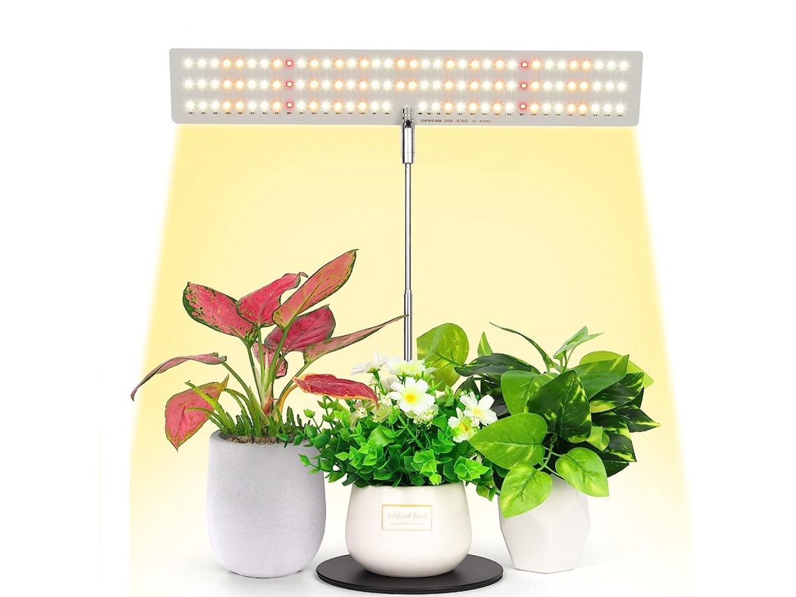 Luz De Cultivo Led Ajustável Com 3 Modos De Iluminação E Dimmer De 4 Níveis.