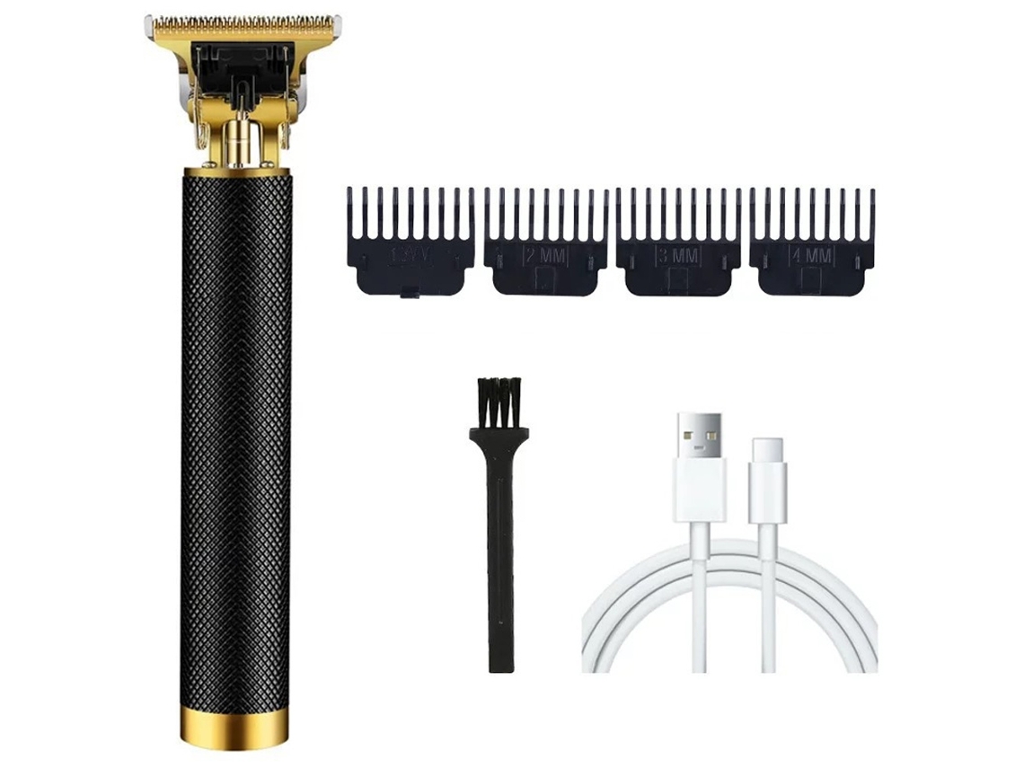 Aparador de Cabelo Profissional Cortador de Cabelo de Corte Próximo com Lâmina em T para Homens Aparador Sem Fio Recarregável JEDBESETZT