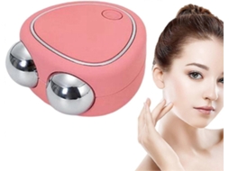 Massageador Facial Rosa para Redução de Rugas, Removedor Rugas Portátil Antienvelhecimento. GOKOCO