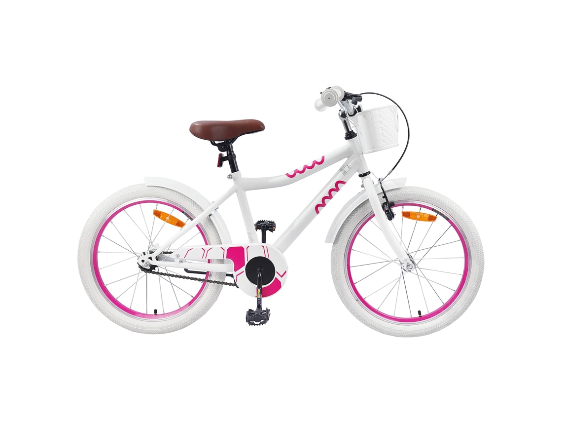 Bicicleta Infantil Vidaxl Branco Aço (137 X 54 X 79 Cm)
